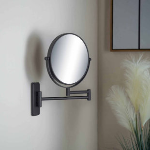 15x magnifying mirror wall outlet mount